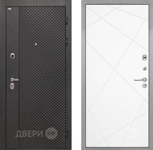 Входная металлическая Дверь Интекрон (INTECRON) Олимпия Black 4К Лучи-М Софт милк в Чехове
