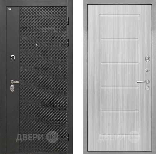 Входная металлическая Дверь Интекрон (INTECRON) Олимпия Black 4К ФЛ-39 Сандал белый в Чехове