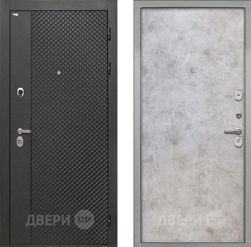 Дверь Интекрон (INTECRON) Олимпия Black 4К Гладкая Мрамор светлый в Чехове