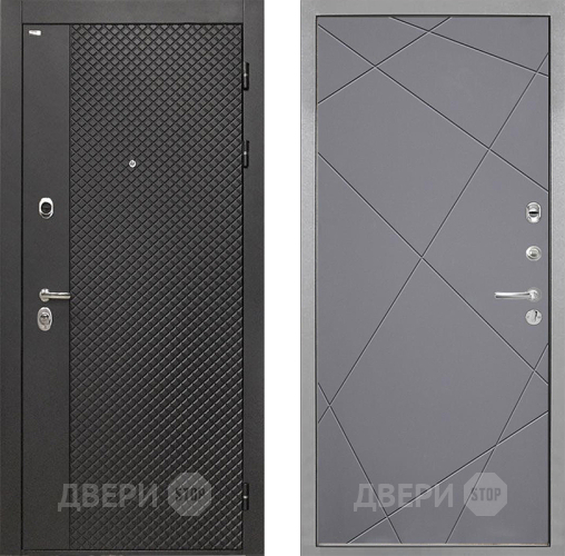 Входная металлическая Дверь Интекрон (INTECRON) Олимпия Black 4К Лучи-М Графит софт в Чехове