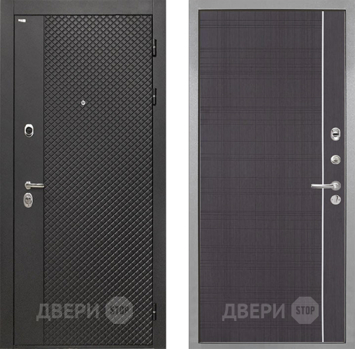 Входная металлическая Дверь Интекрон (INTECRON) Олимпия Black 4К В-07 с молдингом Венге в Чехове