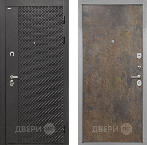 Дверь Интекрон (INTECRON) Олимпия Black 4К Гладкая Гранж в Чехове