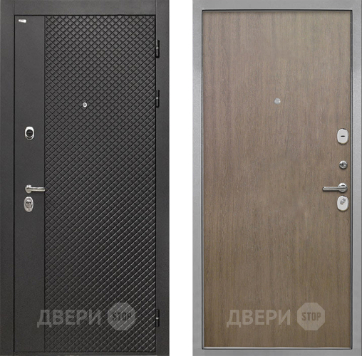 Дверь Интекрон (INTECRON) Олимпия Black 4К Гладкая шпон Венге коричневый в Чехове