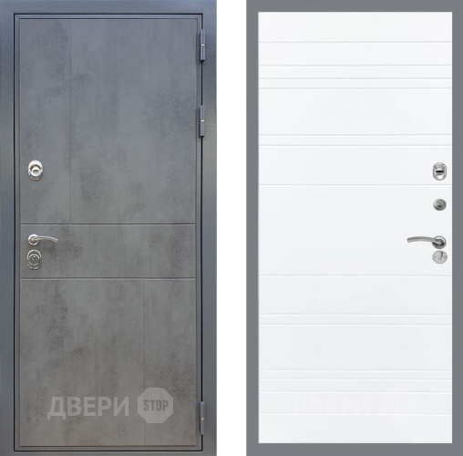 Дверь Рекс (REX) ФЛ-290 Line Силк Сноу в Чехове