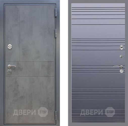 Дверь Рекс (REX) ФЛ-290 Line Силк титан в Чехове