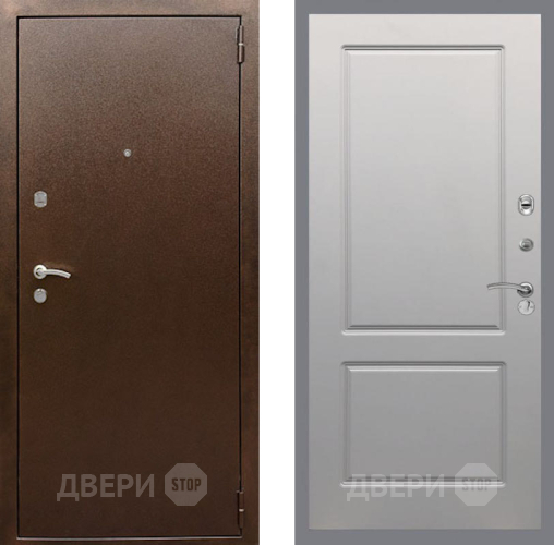 Дверь Рекс (REX) 1А Медный Антик FL-117 Грей софт в Чехове