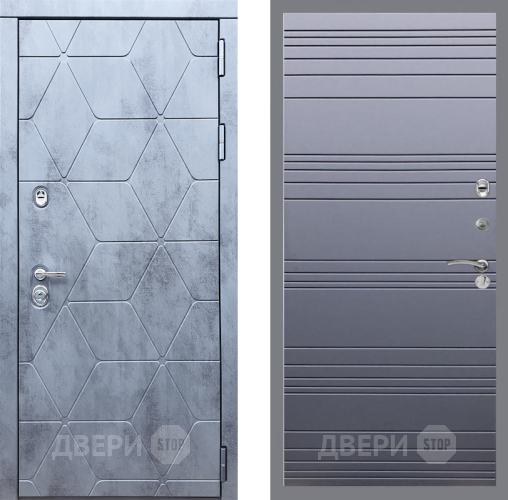Дверь Рекс (REX) 28 Line Силк титан в Чехове