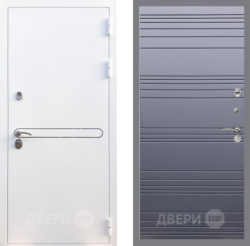 Входная металлическая Дверь Рекс (REX) 27 Line Силк титан в Чехове