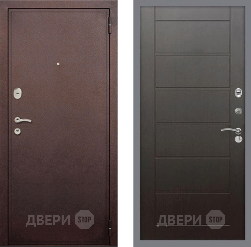 Входная металлическая Дверь Рекс (REX) 2 Медный Антик Сити Венге в Чехове