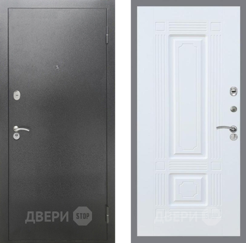 Дверь Рекс (REX) 2А Серебро Антик FL-2 Силк Сноу в Чехове