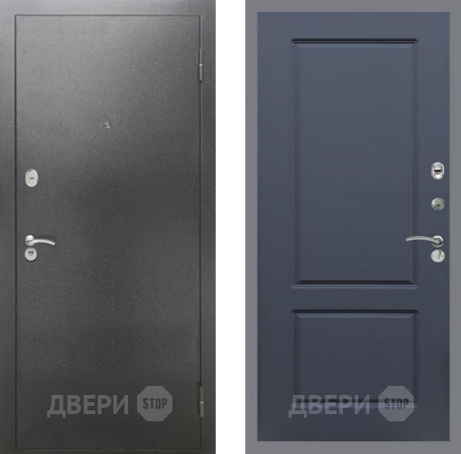 Дверь Рекс (REX) 2А Серебро Антик FL-117 Силк титан в Чехове