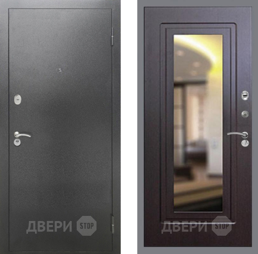 Дверь Рекс (REX) 2А Серебро Антик FLZ-120 Венге в Чехове