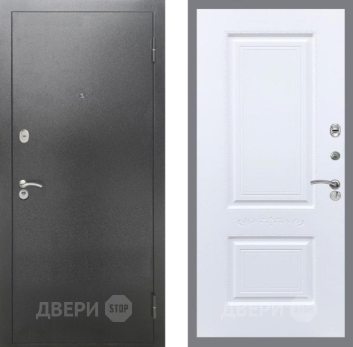 Дверь Рекс (REX) 2А Серебро Антик Смальта Силк Сноу в Чехове