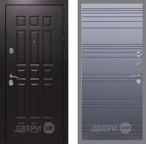 Входная металлическая Дверь Рекс (REX) 8 Line Силк титан в Чехове
