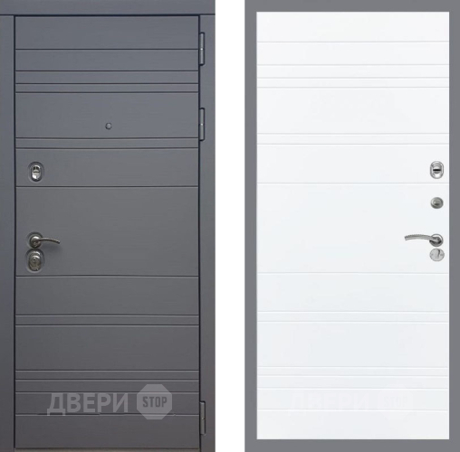 Дверь Рекс (REX) 14 силк титан Line Силк Сноу в Чехове