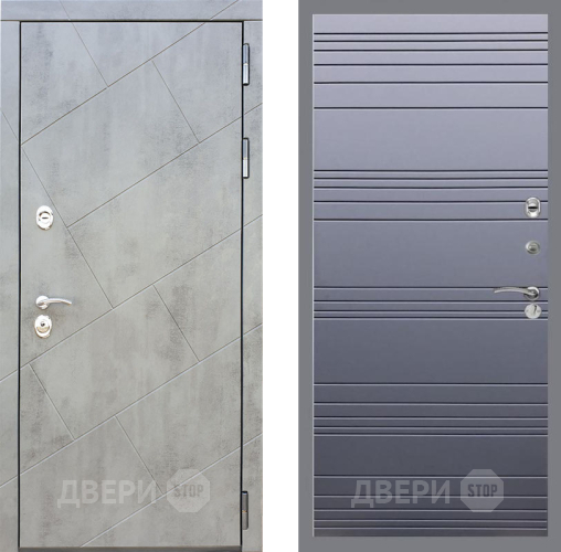 Дверь Рекс (REX) 22 Line Силк титан в Чехове