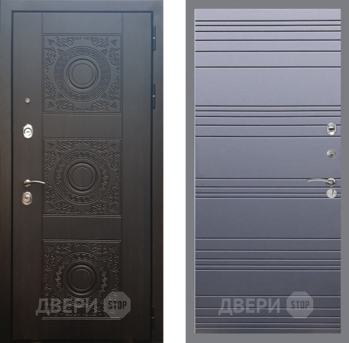 Входная металлическая Дверь Рекс (REX) 10 Line Силк титан в Чехове