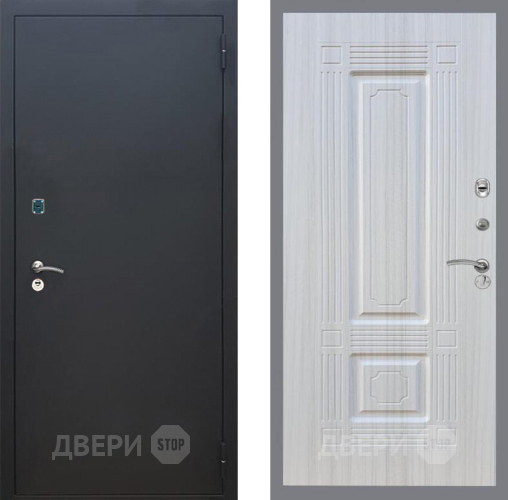 Дверь Рекс (REX) 1A Черный Муар FL-2 Сандал белый в Чехове