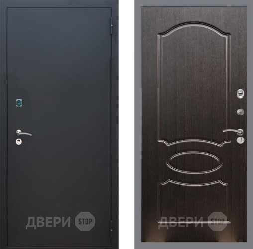 Дверь Рекс (REX) 1A Черный Муар FL-128 Венге светлый в Чехове