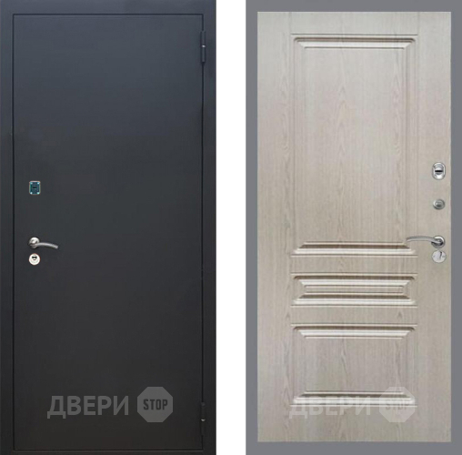 Дверь Рекс (REX) 1A Черный Муар FL-243 Беленый дуб в Чехове