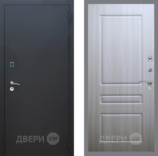 Дверь Рекс (REX) 1A Черный Муар FL-243 Сандал белый в Чехове