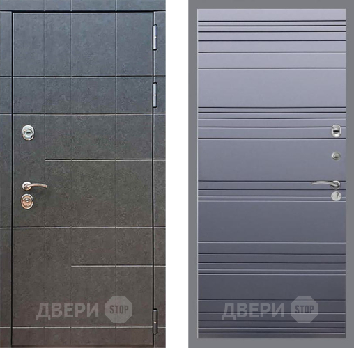 Входная металлическая Дверь Рекс (REX) 21 Line Силк титан в Чехове