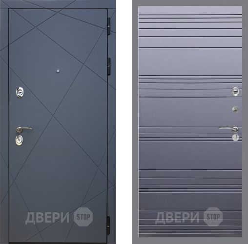 Входная металлическая Дверь Рекс (REX) 13 Силк Титан Line Силк титан в Чехове