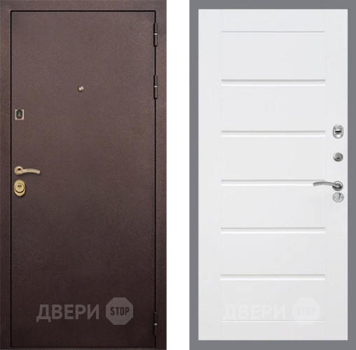 Входная металлическая Дверь Рекс (REX) Лайт 3К Сити Белый ясень в Чехове