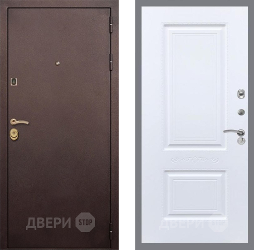 Входная металлическая Дверь Рекс (REX) Лайт 3К Смальта Силк Сноу в Чехове