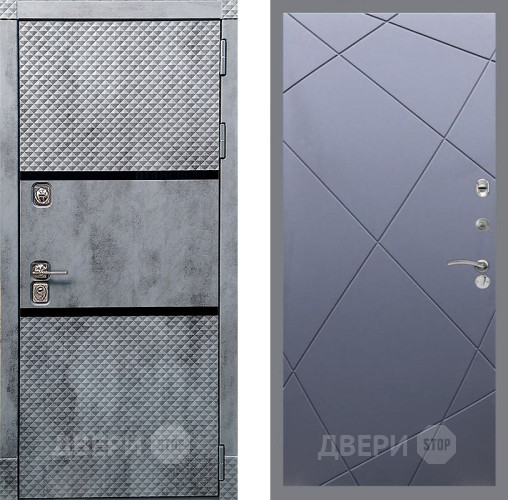 Входная металлическая Дверь Рекс (REX) 15 Бетон Темный FL-291 Силк титан в Чехове