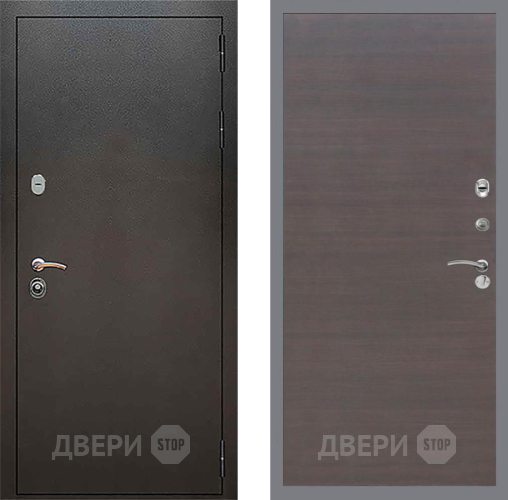 Входная металлическая Дверь Рекс (REX) 5 Серебро Антик GL венге поперечный в Чехове