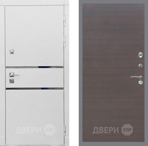 Дверь Рекс (REX) 15 Силк Сноу GL венге поперечный в Чехове