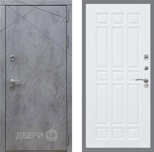 Дверь Рекс (REX) 13 Бетон Темный FL-33 Силк Сноу в Чехове