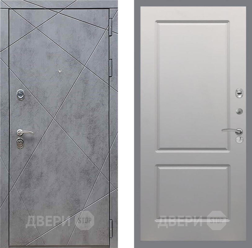 Дверь Рекс (REX) 13 Бетон Темный FL-117 Грей софт в Чехове