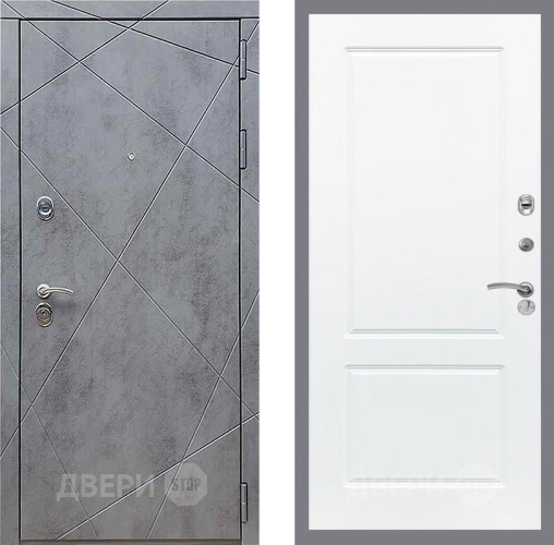 Дверь Рекс (REX) 13 Бетон Темный FL-117 Силк Сноу в Чехове