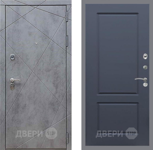 Входная металлическая Дверь Рекс (REX) 13 Бетон Темный FL-117 Силк титан в Чехове