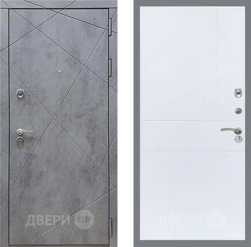 Дверь Рекс (REX) 13 Бетон Темный FL-290 Силк Сноу в Чехове