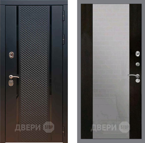 Входная металлическая Дверь Рекс (REX) 25 СБ-16 Зеркало Венге в Чехове