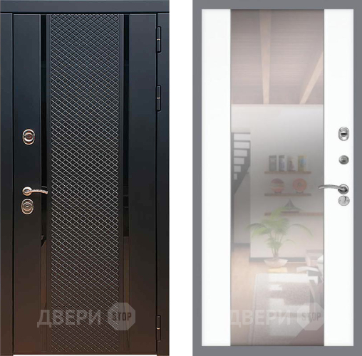 Дверь Рекс (REX) 25 СБ-16 Зеркало Силк Сноу в Чехове