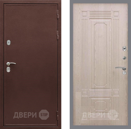 Входная металлическая Дверь Рекс (REX) 5 металл 3 мм FL-2 Беленый дуб в Чехове