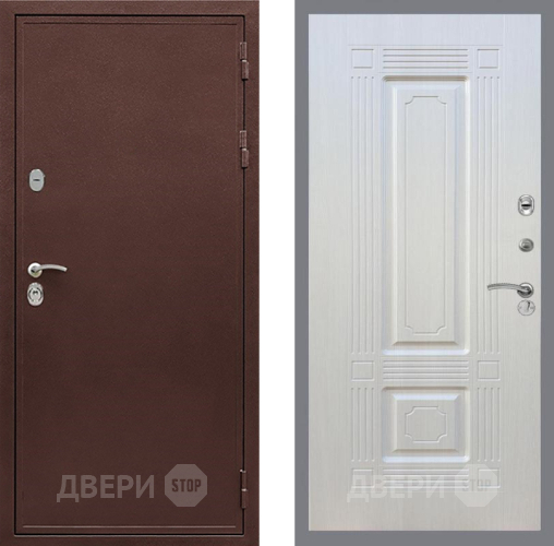 Входная металлическая Дверь Рекс (REX) 5 металл 3 мм FL-2 Лиственница беж в Чехове
