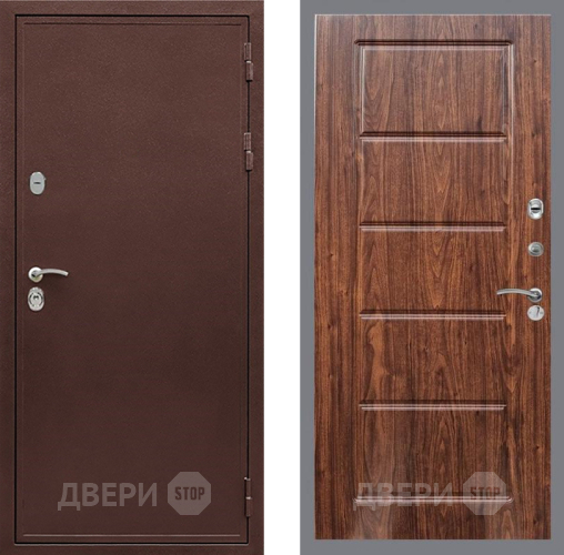 Дверь Рекс (REX) 5 металл 3 мм FL-39 орех тисненый в Чехове
