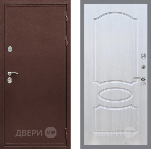 Входная металлическая Дверь Рекс (REX) 5 металл 3 мм FL-128 Лиственница беж в Чехове