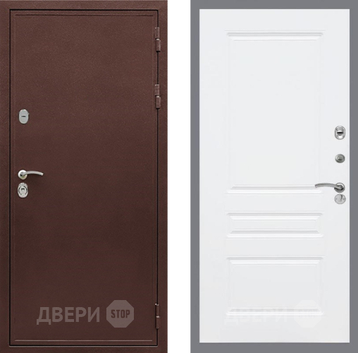 Дверь Рекс (REX) 5 металл 3 мм FL-243 Силк Сноу в Чехове